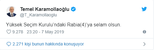 Karamollaoğlu'ndan YSK'ya 'Rabialı' gönderme - Resim : 1