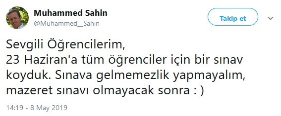 Rektörden, öğrencilere 23 Haziran çağrısı - Resim : 1