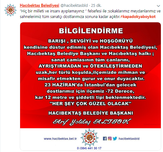 AKP'li başkanın skandal açıklamasına tepki büyüyor: #Kapadokyaboykot - Resim : 2