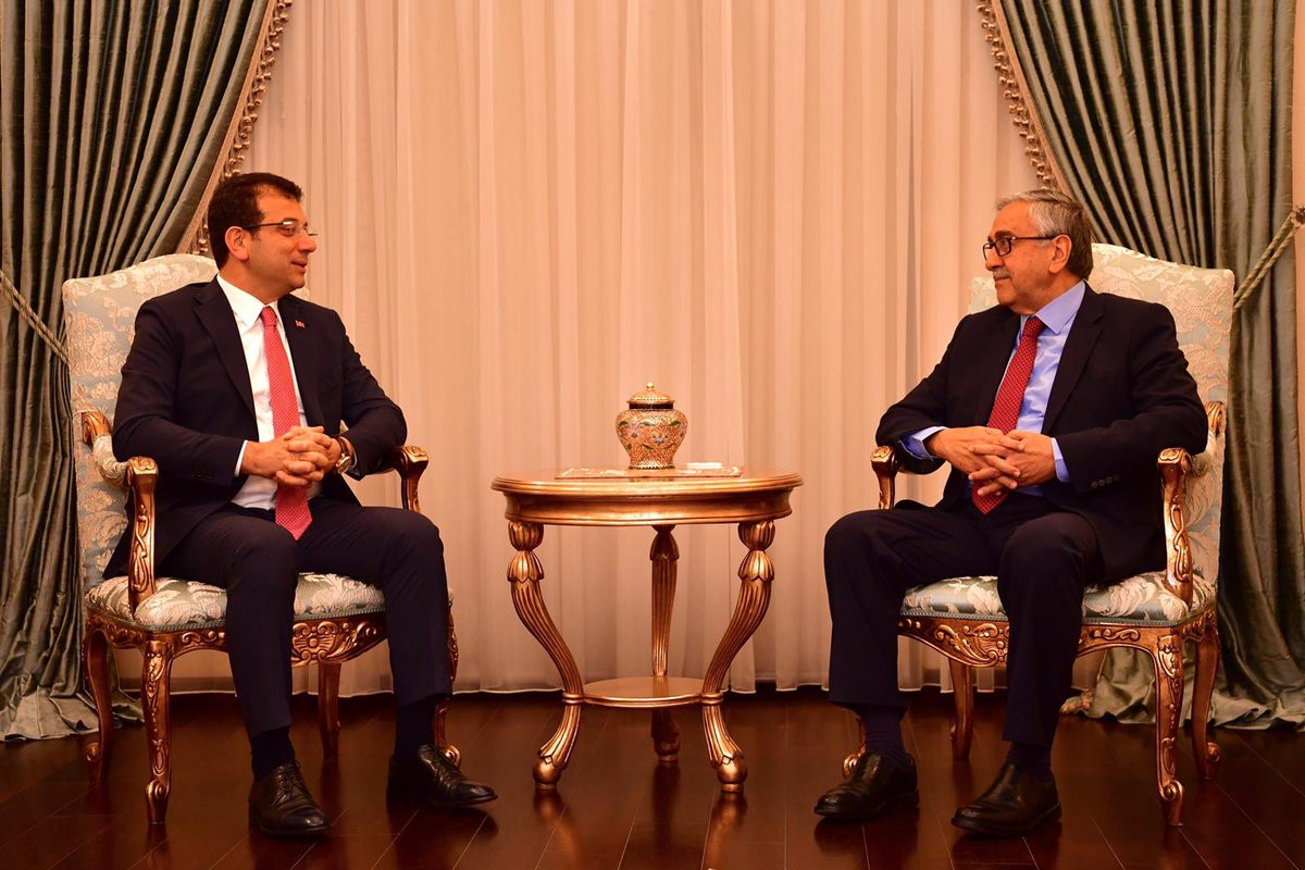 İmamoğlu, KKTC Cumhurbaşkanı Mustafa Akıncı ile buluştu - Resim : 1