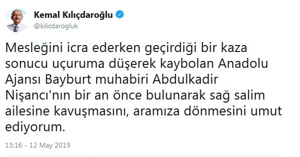 Kılıçdaroğlu'ndan Abdulkadir Nişancı mesajı - Resim : 1