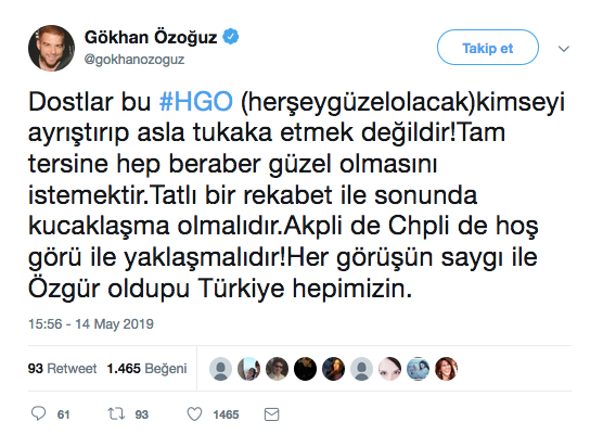 Gökhan Özoğuz: AKP'li ve CHP'li de hoşgörü ile yaklaşmalıdır - Resim : 1