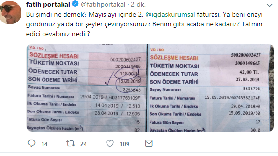 Fatih Portakal doğalgaz faturasına isyan etti! - Resim : 1
