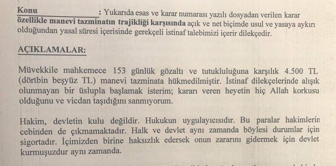 FETÖ davasında düşük tazminata sert tepki: Hakim devletin kulu değil - Resim : 1