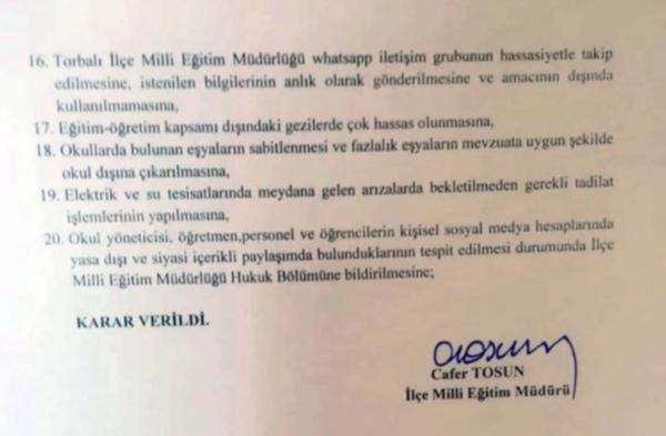 İlçe Milli Eğitim'den skandal fişleme - Resim : 1