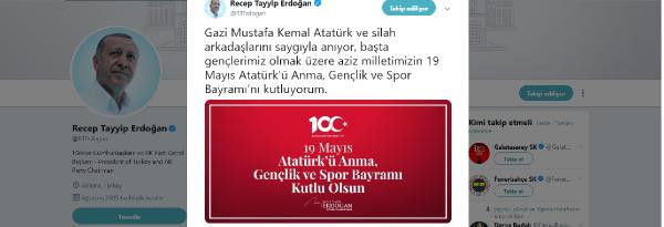Erdoğan'dan '19 Mayıs' mesajı - Resim : 1