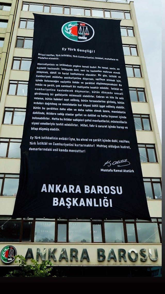 Ankara Barosu'ndan Gençliğe Hitabe mesajı - Resim : 1