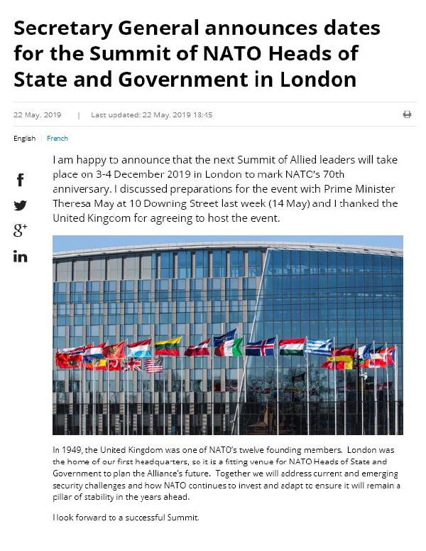 NATO 70. yıl toplantısı Aralık’ta Londra’da yapılacak - Resim : 1