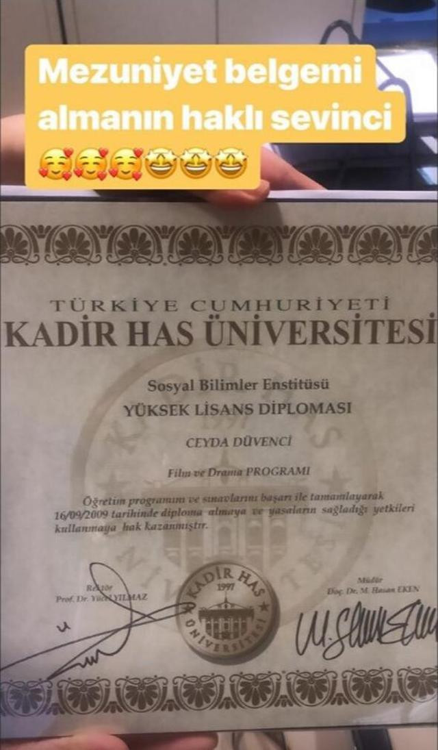 Ceyda Düvenci'nin diploma heyecanı! - Resim : 1