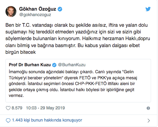 Gökhan Özoğuz’dan AKP'li Burhan Kuzu’ya Ekrem İmamoğlu yanıtı - Resim : 1