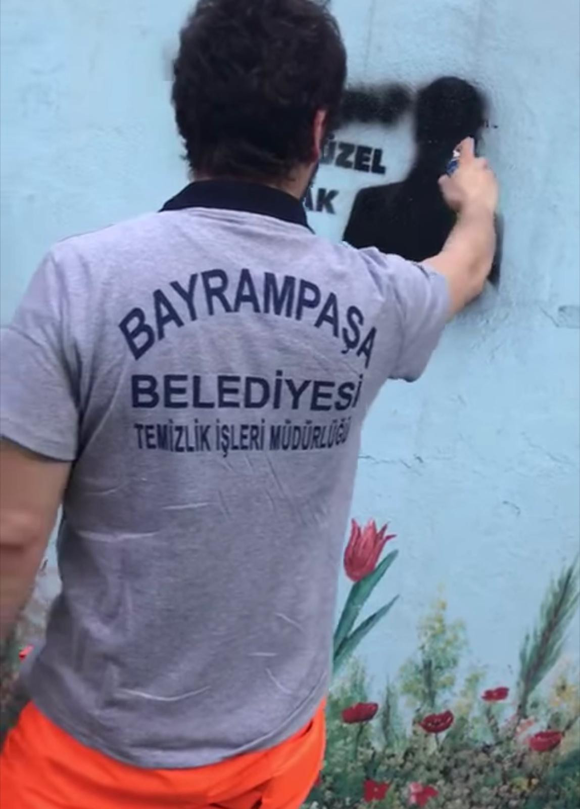 AKP'li Bayrampaşa Belediyesi 'Her Şey Çok Güzel Olacak' duvar yazısını spreyle sildi! - Resim : 3