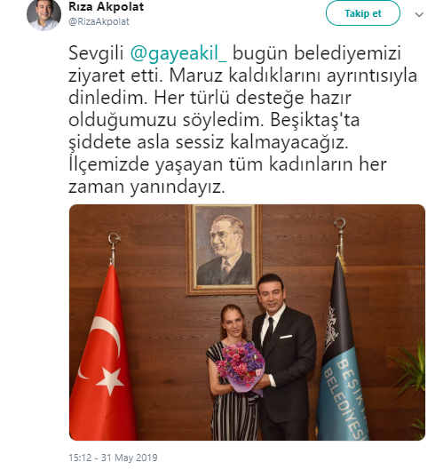 Rıza Akpolat, Türkiye'yi ayağa kaldıran görüntülerdeki Gaye Akıl ile buluştu - Resim : 1