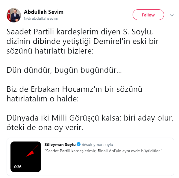 Saadet Partisi'nden Süleyman Soylu'ya Necmettin Erbakan'lı 'Milli Görüş' kapağı - Resim : 1