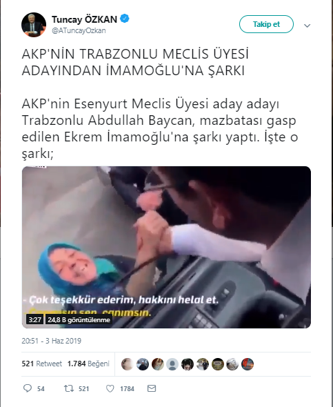 AKP'nin Meclis üyesi adayı Ekrem İmamoğlu için şarkı yaptı - Resim : 1