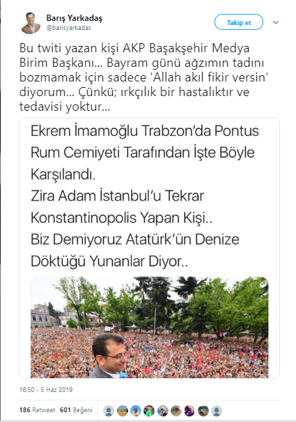 AKP'li mahalle sorumlusundan skandal Trabzon tweeti! - Resim : 2