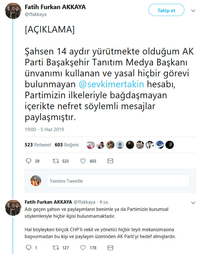AKP'den skandal 'Pontus' tweeti hakkında açıklama - Resim : 1