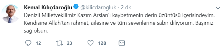 Kemal Kılıçdaroğlu'ndan Kazım Arslan için taziye mesajı - Resim : 2