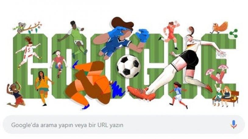 Google'dan 2019 Kadınlar Dünya Kupası Doodle'ı - Resim : 1