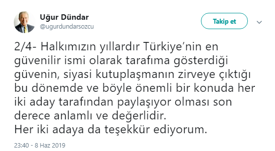 Uğur Dündar moderatörlük yapmayacağını açıkladı! - Resim : 3