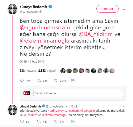 Cüneyt Özdemir moderatörlüğe talip oldu - Resim : 1