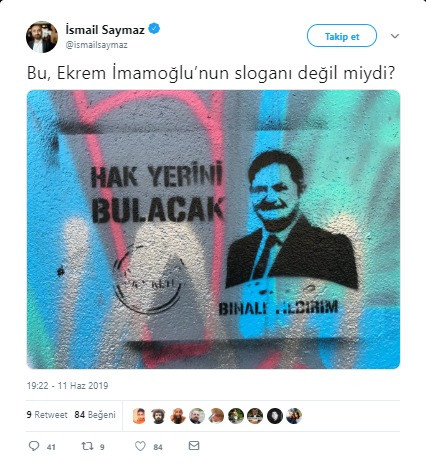 Binali Yıldırım yine Ekrem İmamoğlu'nun sloganını 'ÇALDI' - Resim : 1