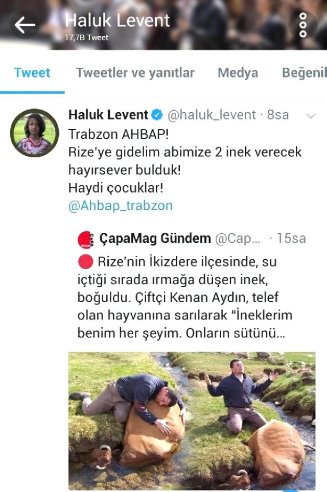 Haluk Levent o çiftçiye iyi haberi sosyal medyadan verdi - Resim : 2