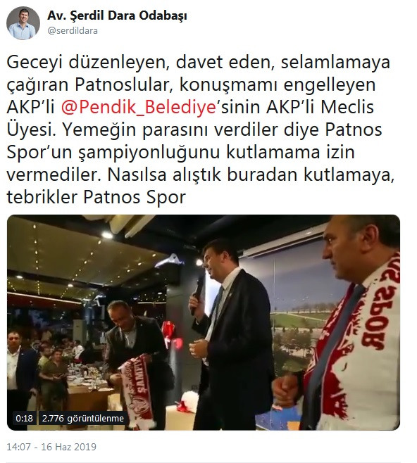 'Türkiye İttifakı'ndan bahseden AKP'nin meclis üyesinden Kadıköy Belediye Başkanı'na büyük saygısızlık - Resim : 1