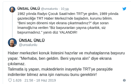 Eski TRT çalışanından 'Biz çağırmadık' iddiasına yalanlama - Resim : 1