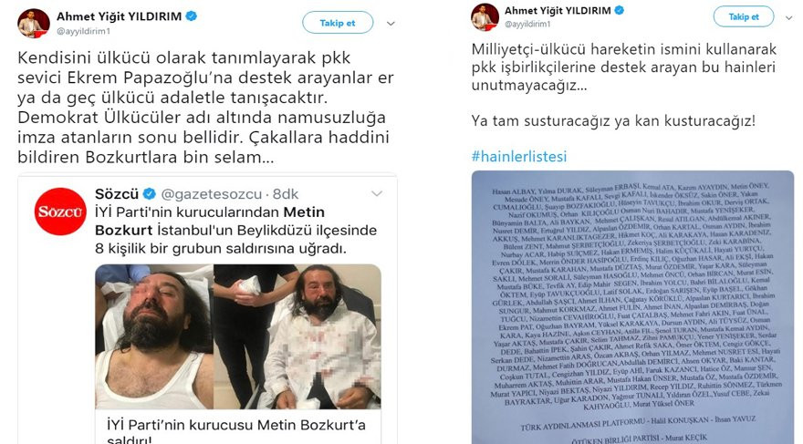 MHP'li isimden skandal paylaşım: İmamoğlu’na destek verenleri paylaştı! - Resim : 1