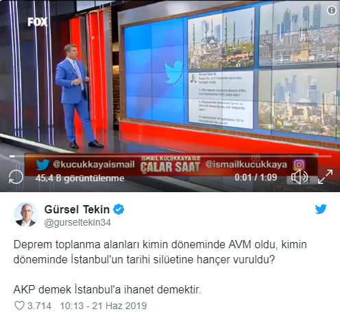 Gürsel Tekin: Deprem toplanma alanları kimin döneminde AVM oldu? - Resim : 1