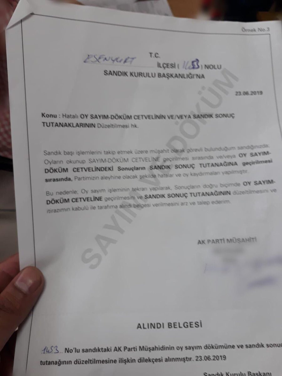 AKP müşahitleri hata yapıldığını iddia eden tutanakları imzalatmaya çalışıyor! - Resim : 1