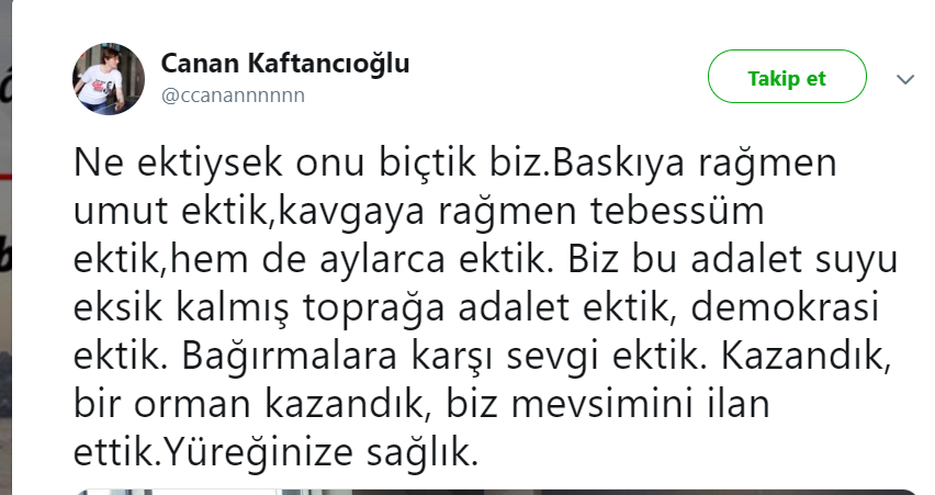 Canan Kaftancıoğlu: Kazandık, bir orman kazandık, biz mevsimini ilan ettik! - Resim : 2