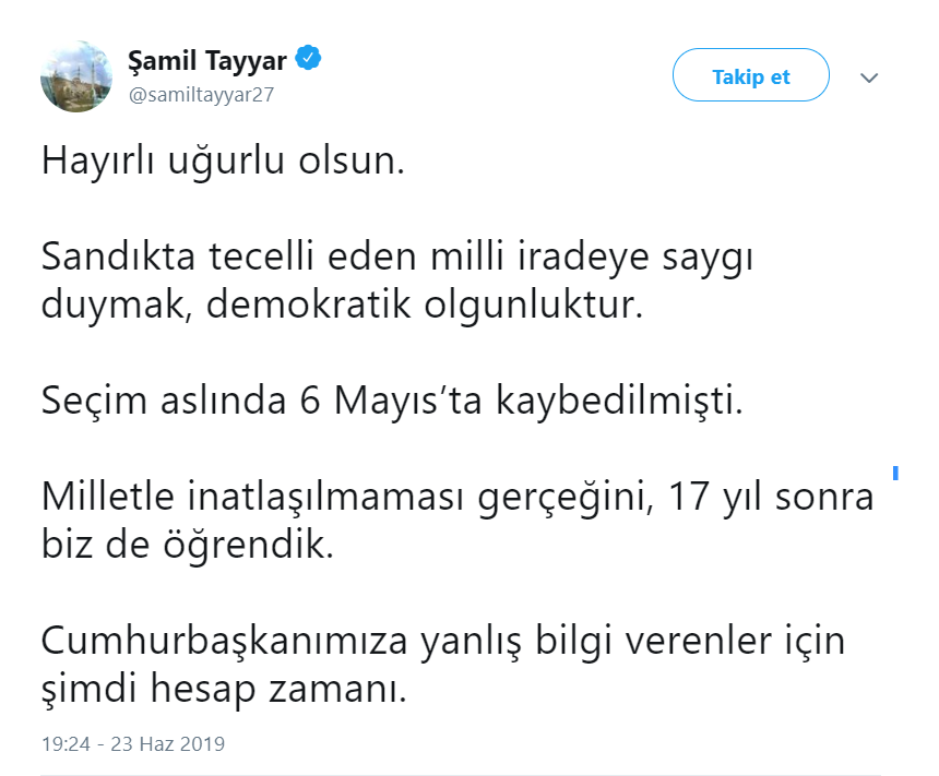 AKP'li Şamil Tayyar operasyonu böyle duyurdu: Hesap vakti! - Resim : 1