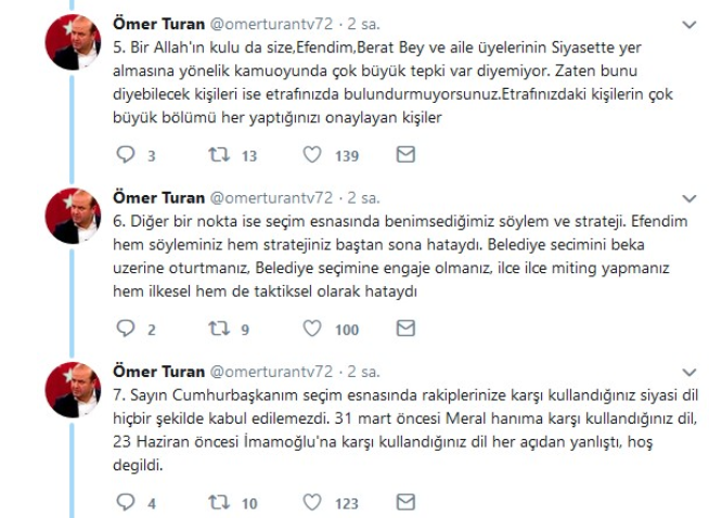 Yandaş Ömer Turan, Erdoğan'ı eleştiri yağmuruna tuttu - Resim : 3