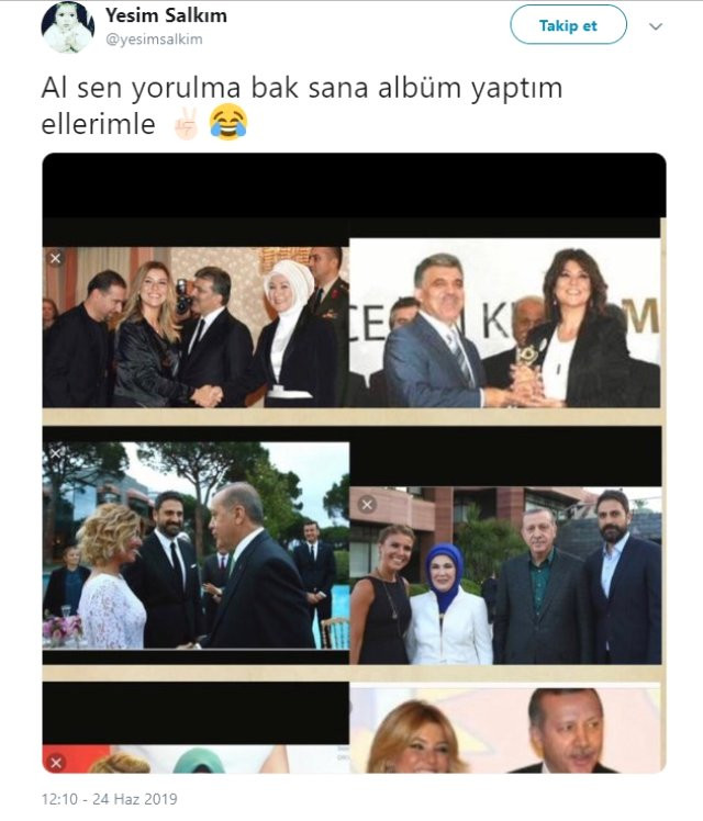 Yeşim Salkım, Gülben Ergen'in AKP'li isimlerle olan fotoğraflarını paylaştı - Resim : 1