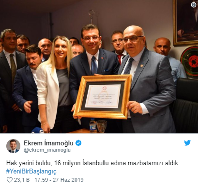 İBB'den Ekrem İmamoğlu paylaşımı: 'Başkanımız...' - Resim : 1