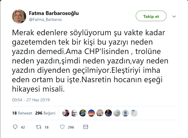 İktidarı eleştiren Yeni Şafak yazarı Fatma Barbarosoğlu'na tepki - Resim : 2