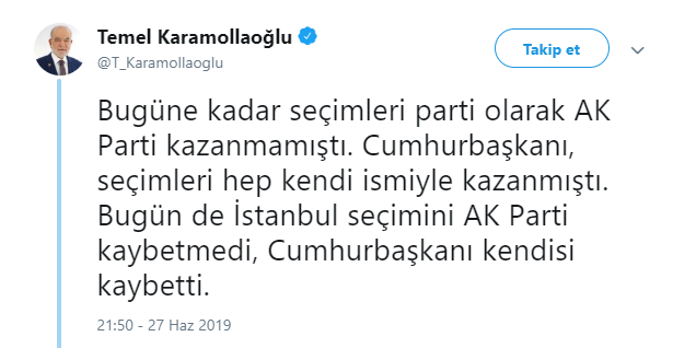 Temel Karamollaoğlu: Seçimi AKP değil Erdoğan kaybetti - Resim : 1