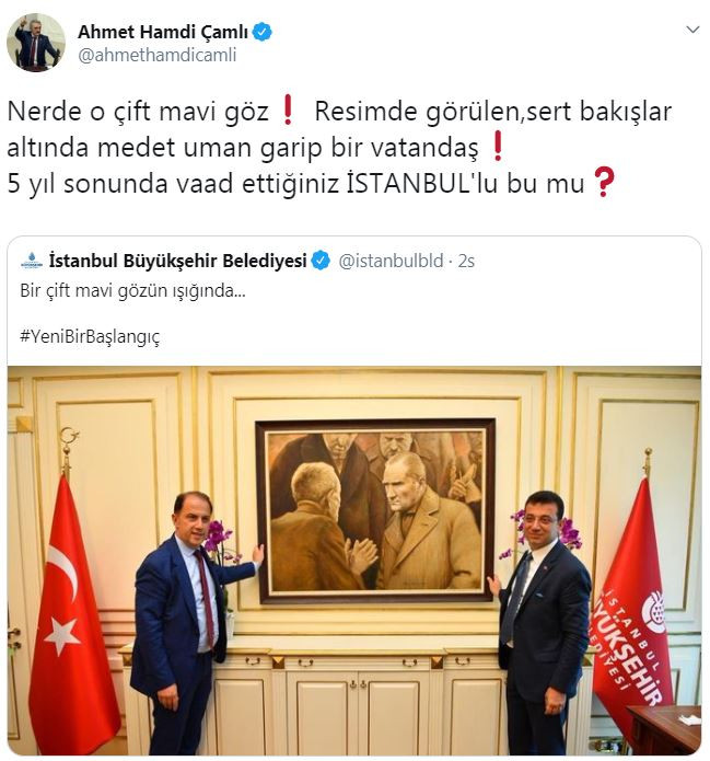 AKP'nin 'Yeliz'i İBB'nin Atatürk tweetinden rahatsız oldu - Resim : 2