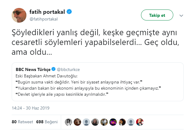 Fatih Portakal'dan Ahmet Davutoğlu yorumu - Resim : 2