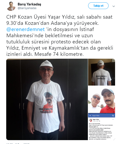 CHP'li Yıldız, Eren Erdem için yürüyecek - Resim : 1