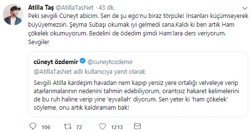 Atilla Taş'tan Cüneyt Özdemir'e: Sizin yapamadığınızı yaptığım için... - Resim : 1