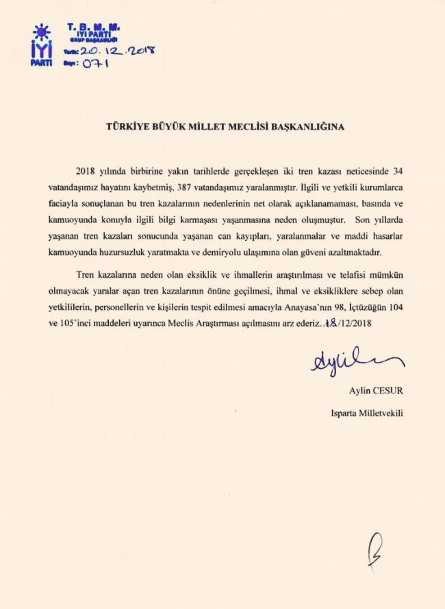 AKP ve MHP tren kazalarının araştırılmasını istemiyor - Resim : 1