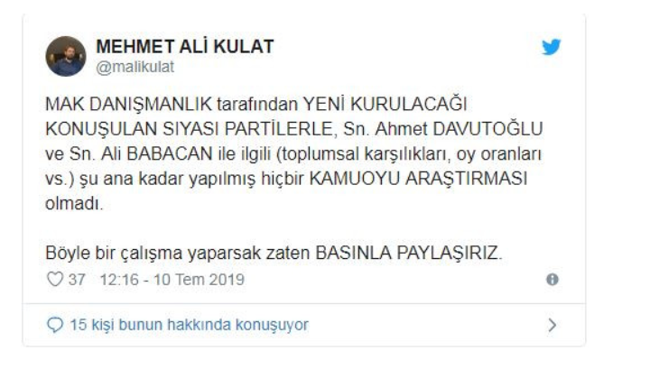 Davutoğlu - Babacan'la ilgili anket açıklaması - Resim : 1