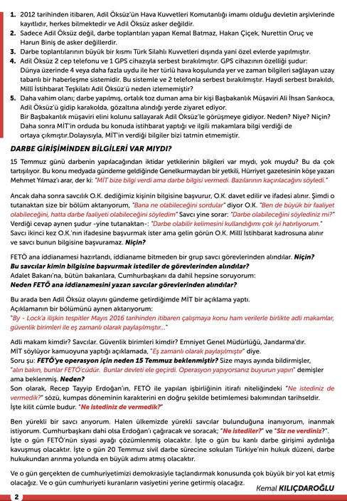 Kılıçdaroğlu'ndan savcılara 15 Temmuz çağrısı: 'Erdoğan'ı çağırın ve sorun' - Resim : 2