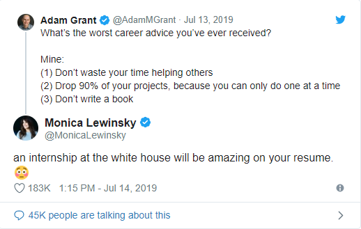 Monica Lewinsky'den sosyal medyayı sallayan 'kariyer' yanıtı - Resim : 1