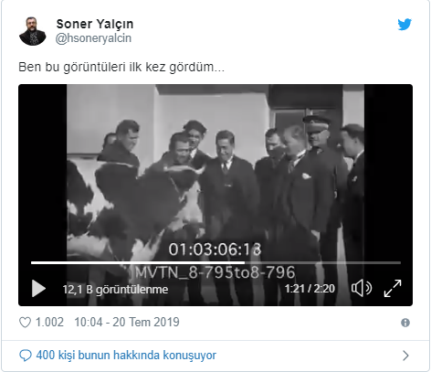 Soner Yalçın'ın 'İlk kez gördüm' dediği Atatürk görüntüsü - Resim : 1