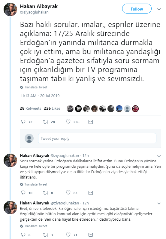 Davutoğlucu 'Hakan Albayrak'tan Erdoğan itirafı: Bunu yapmamalıydım - Resim : 1