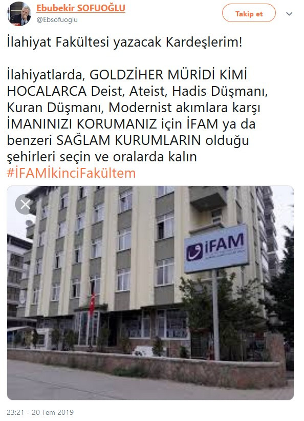 Gerici Sofuoğlu, ilahiyat fakültelerini dinsiz ilan etti - Resim : 1