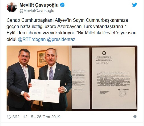 Azerbaycan'dan Türkiye'ye flaş vize kararı - Resim : 1